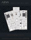 Two Bedroom Two Bath Basquiat 2 Floor Plan Two Bedroom Two Bath Basquiat 2 floor plan at Arya Peachtree, Georgia